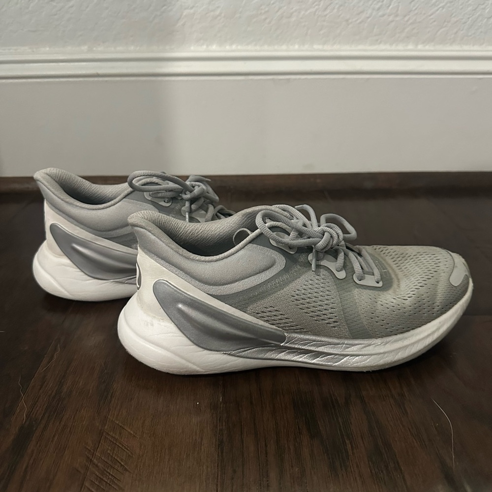 lululemon athletica Silver and White Athletic Shoes